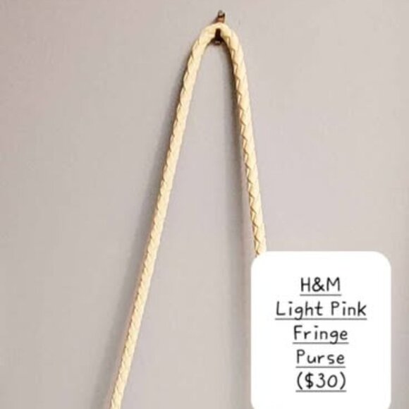 H&M Light Pink Fringe Purse - Picture 3 of 6